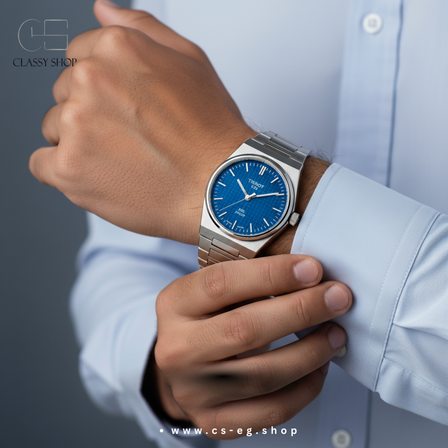 ساعة TISSOT PRX بتصميم سويسري