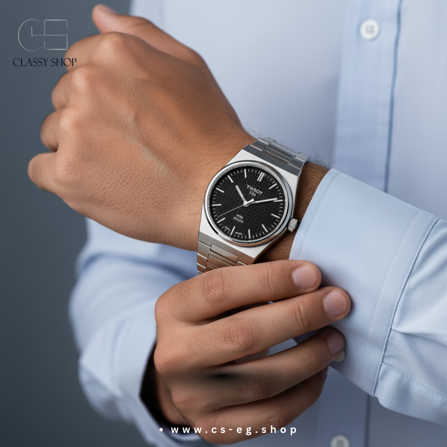 ساعة TISSOT PRX بتصميم سويسري