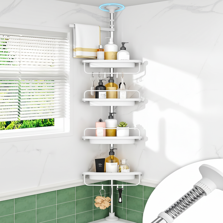 رف حمام منظم - في الحمام