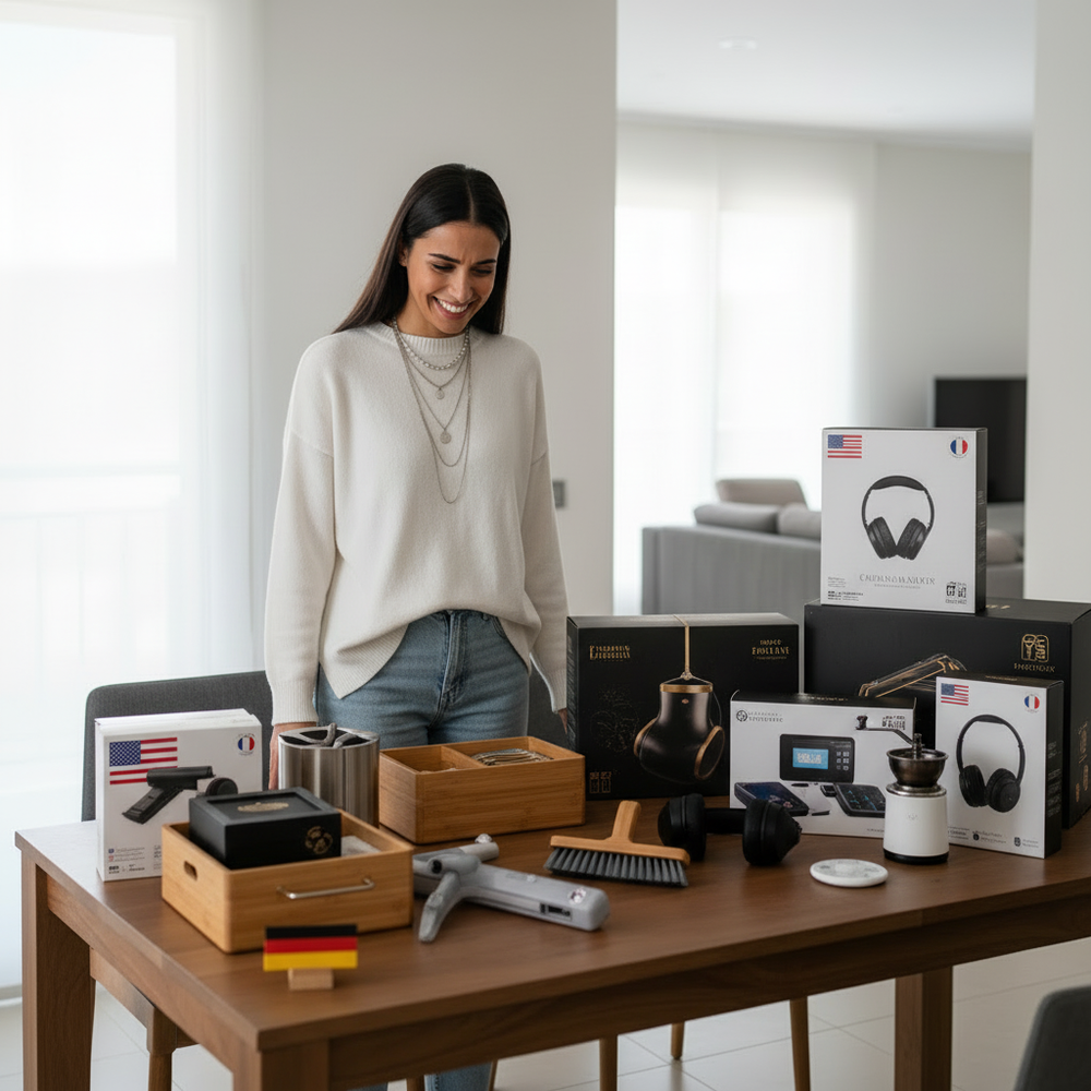 امرأة سعيدة - منتجات فاخرة محدثة