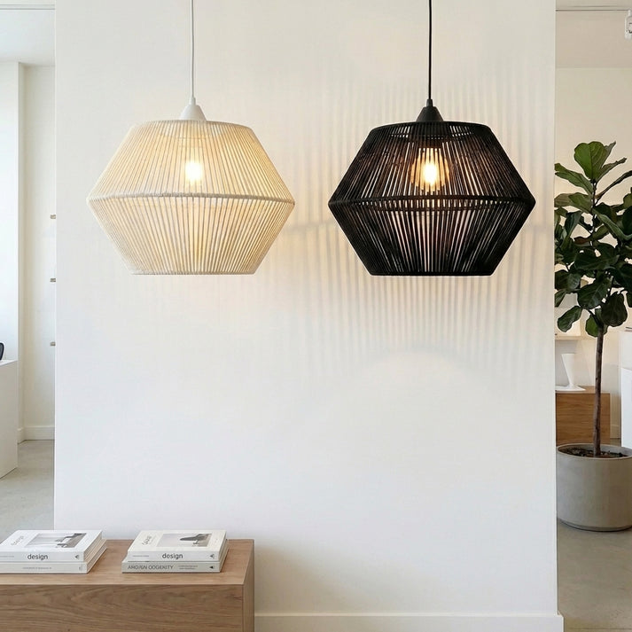 Lustre macramé